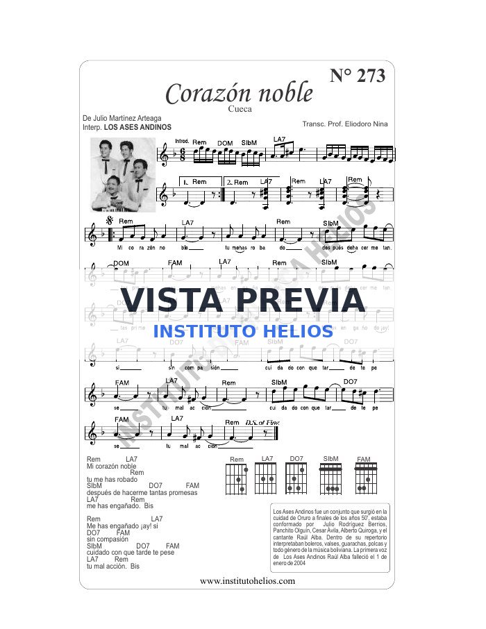 Vista previa de Corazon noble